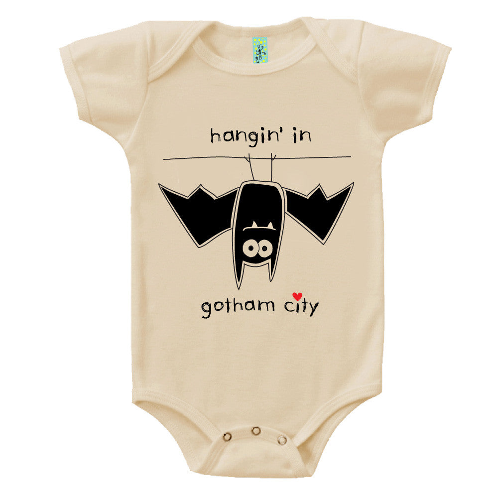 Bugged Out bat short sleeve baby body