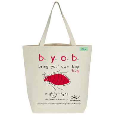 Bugged Out bedbug tote bag