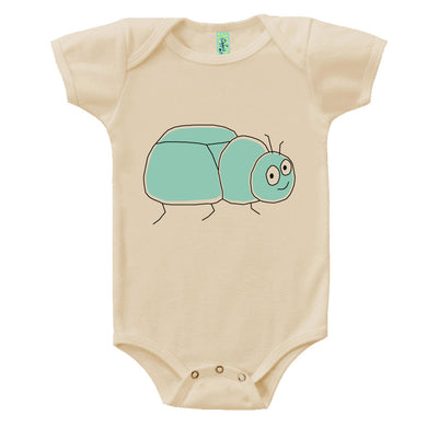 Bugged Out beetle short sleeve baby body