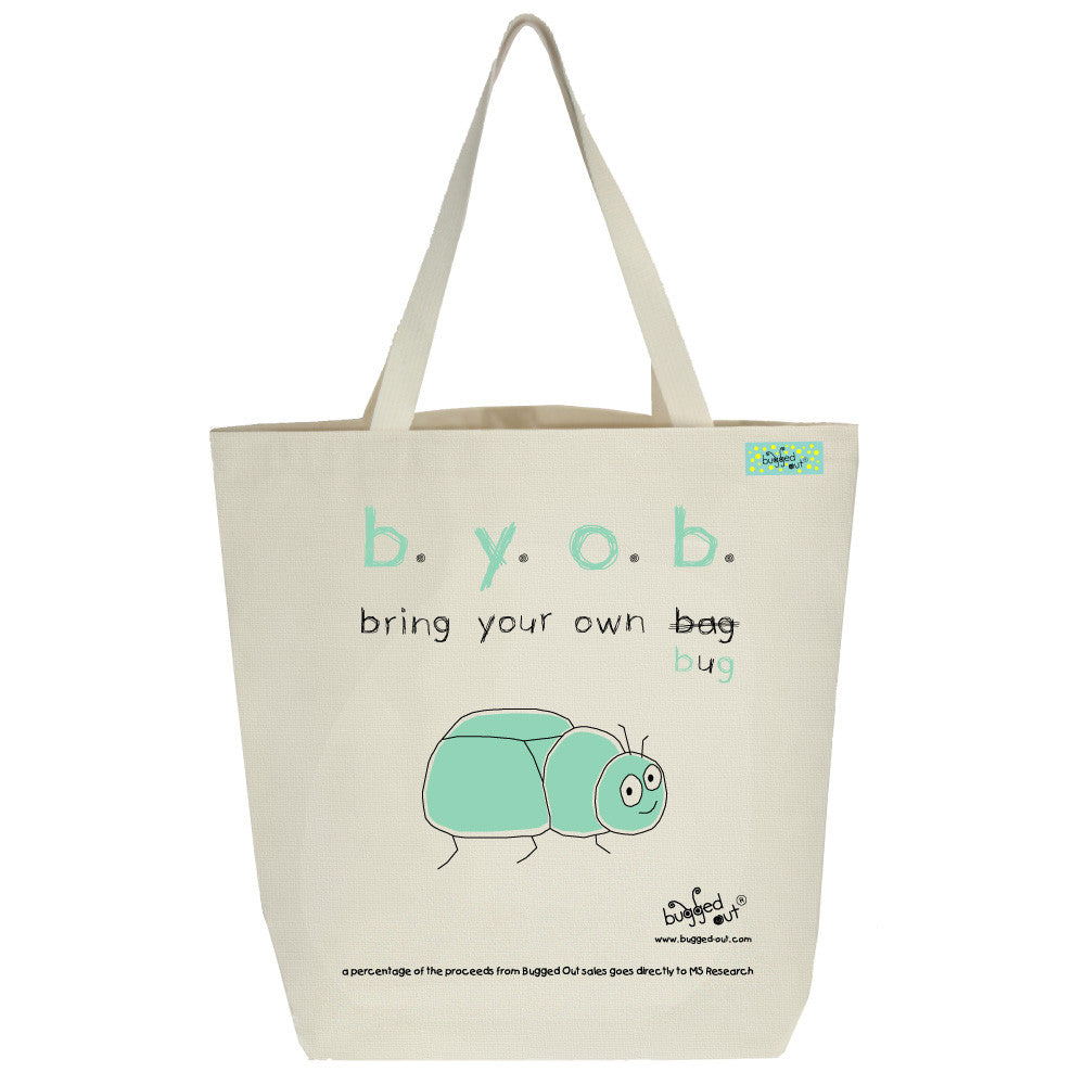 Bugged Out beetle tote bag