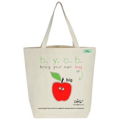 Bugged Out big apple tote bag