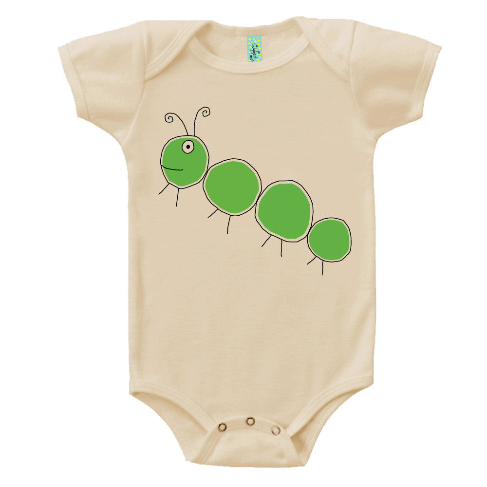 Bugged Out caterpillar short sleeve baby body