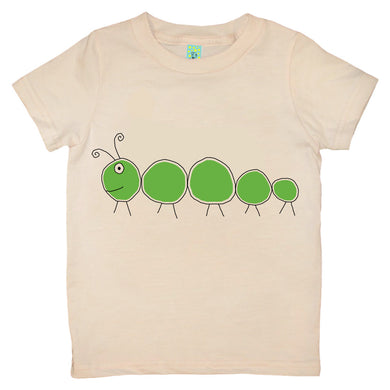 Bugged Out caterpillar short sleeve kids t-shirt