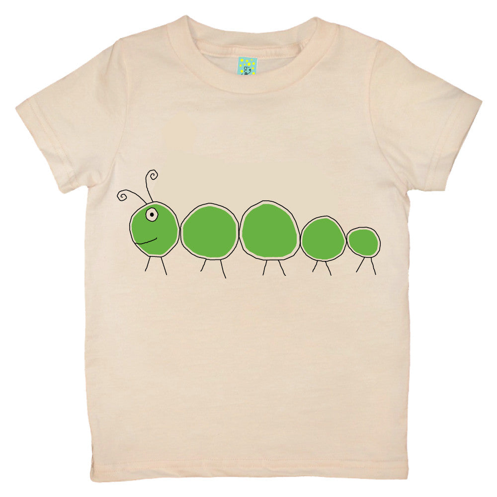 Bugged Out caterpillar short sleeve kids t-shirt
