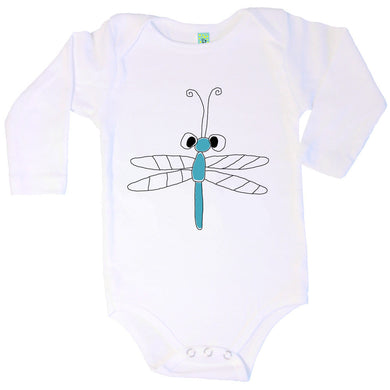 Bugged Out dragonfly long sleeve baby body