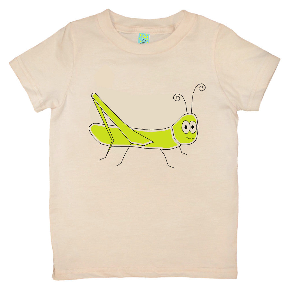 Bugged Out grasshopper short sleeve kids t-shirt