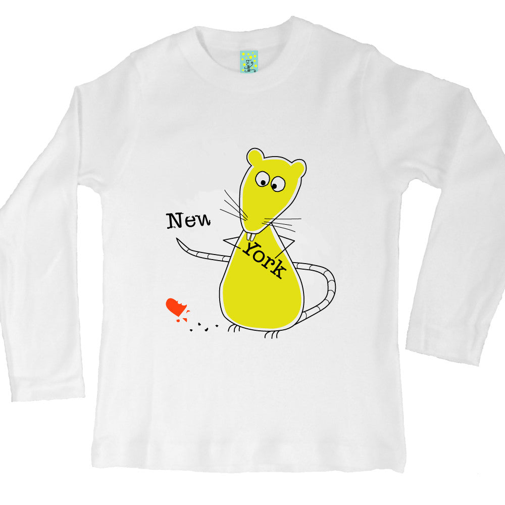 Bugged Out rat long sleeve kids t-shirt