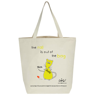 Bugged Out rat tote bag