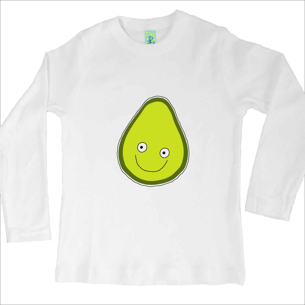 Bugged Out avocado long sleeve kids t-shirt