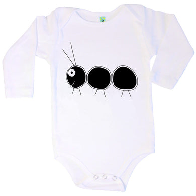 Bugged Out ant long sleeve baby body