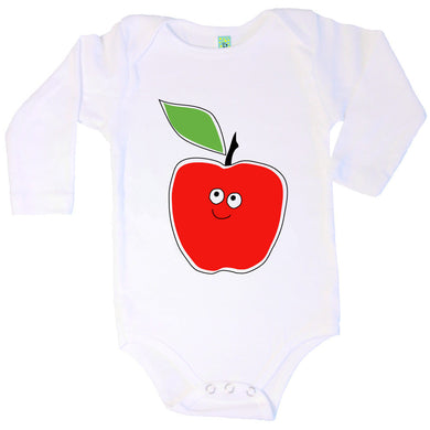 Bugged Out apple long sleeve baby body
