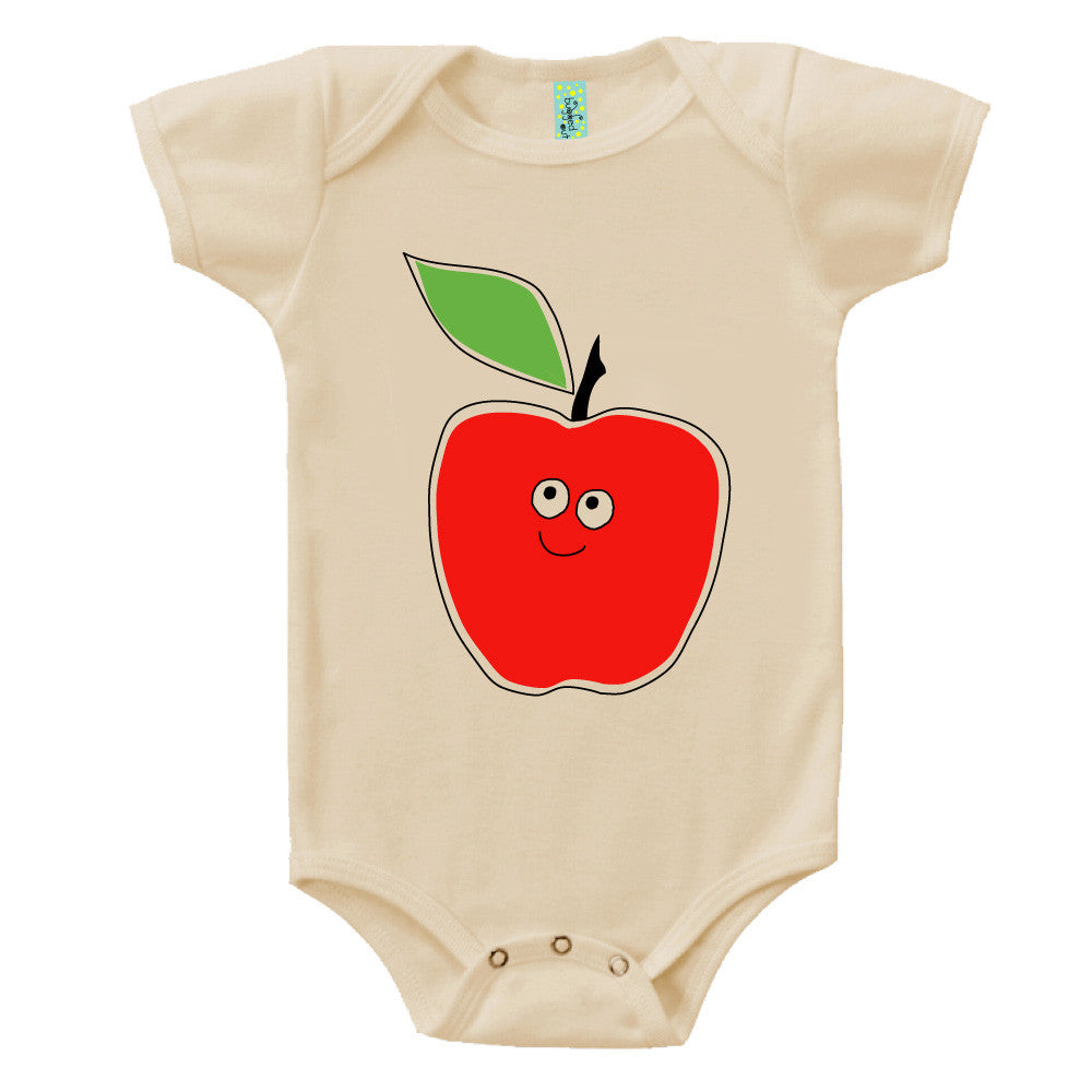 Bugged Out apple short sleeve baby onesie