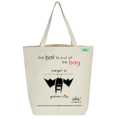 Bugged Out bat tote bag