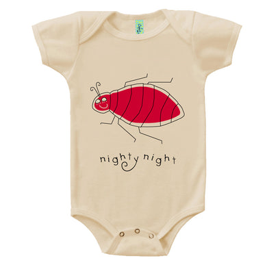 Bugged Out bedbug short sleeve baby onesie