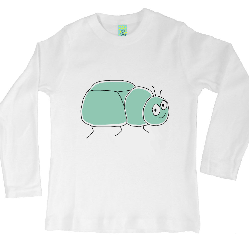 Bugged Out beetle long sleeve kids t-shirt