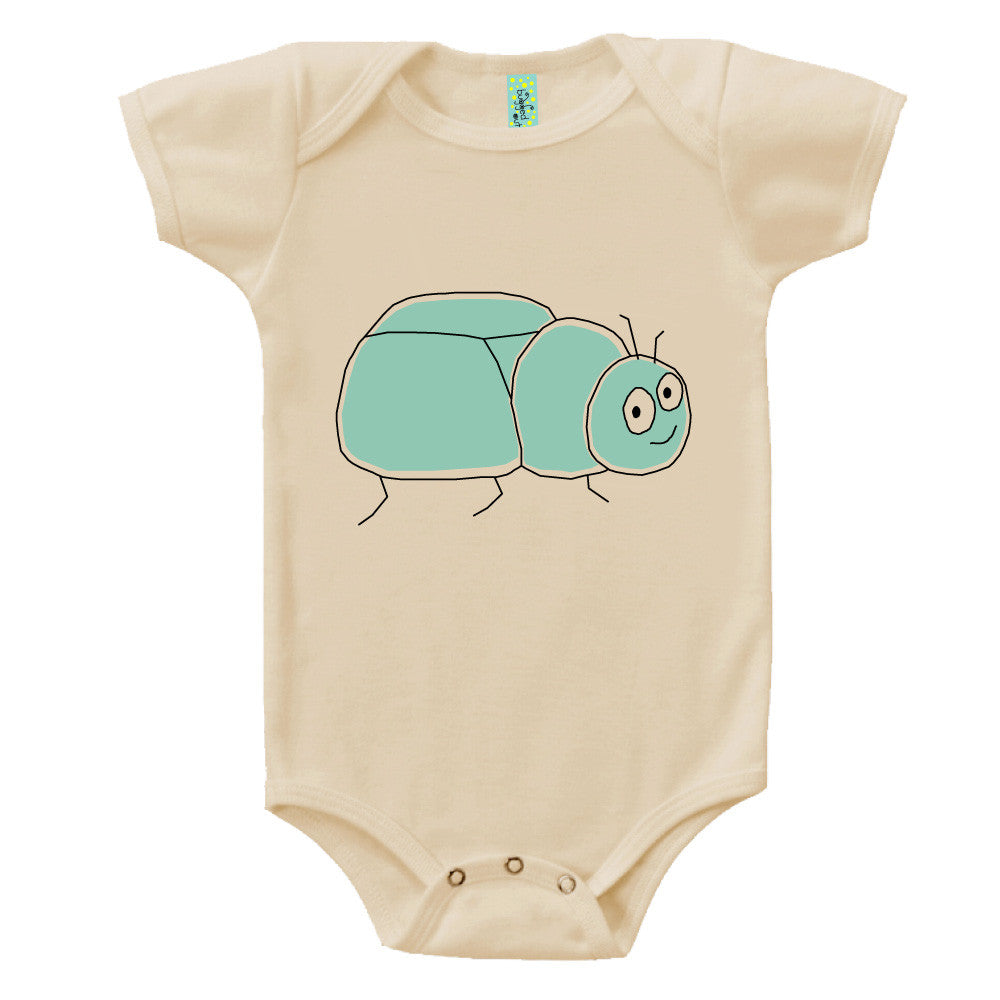 Bugged Out beetle short sleeve baby onesie