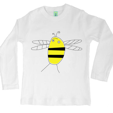 Bugged Out bumblebee long sleeve kids t-shirt