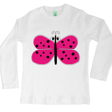 Bugged Out butterfly long sleeve kids t-shirt