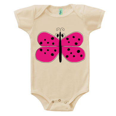 Bugged Out butterfly short sleeve baby onesie