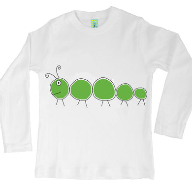 Bugged Out caterpillar long sleeve kids t-shirt