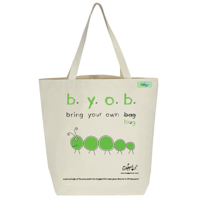 Bugged Out caterpillar tote bag