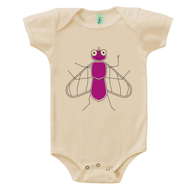 Bugged Out fly short sleeve baby body