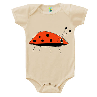 Bugged Out ladybug short sleeve baby body