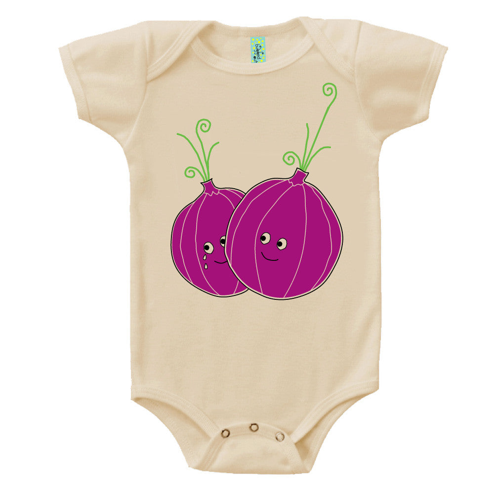 Bugged Out onion short sleeve baby onesie