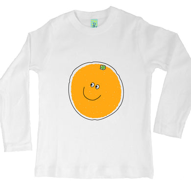 Bugged Out orange long sleeve kids t-shirt