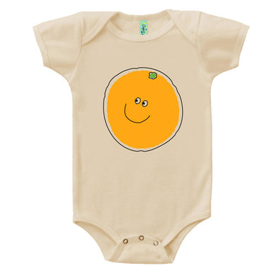 Bugged Out orange short sleeve baby body