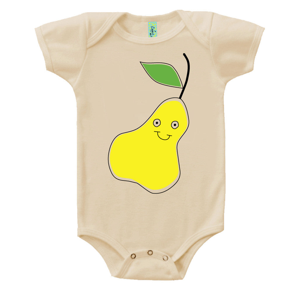 Bugged Out pear short sleeve baby onesie