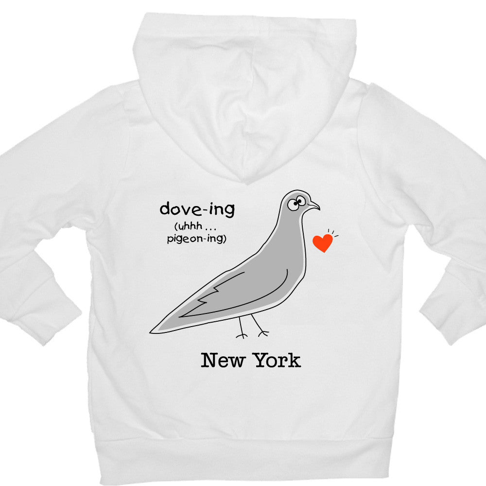 Bugged Out pigeon kids hoodie