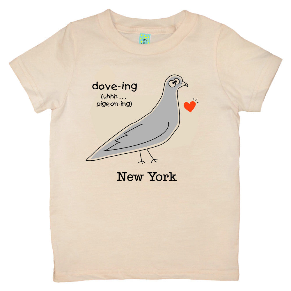 Bugged Out pigeon short sleeve kids t-shirt