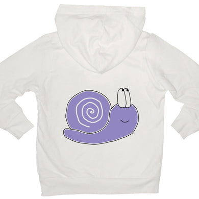 Bugged Out snail kids hoodie