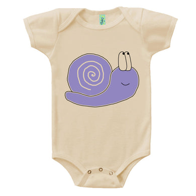 Bugged Out snail short sleeve baby body