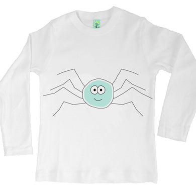 Bugged Out spider long sleeve kids t-shirt