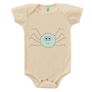 Bugged Out spider short sleeve baby body