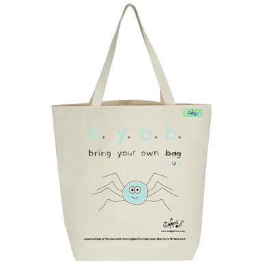 Bugged Out spider tote bag