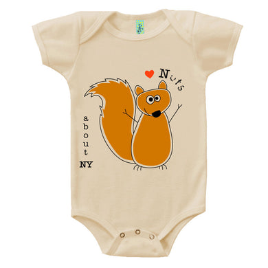 Bugged Out squirrel short sleeve baby body