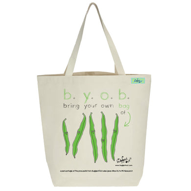 Bugged Out stringbean tote bag