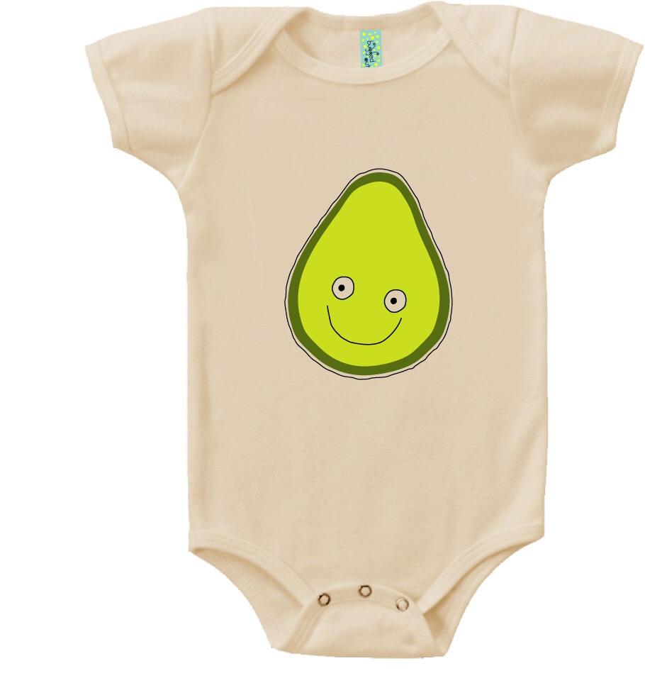 Bugged Out avocado short sleeve baby onesie